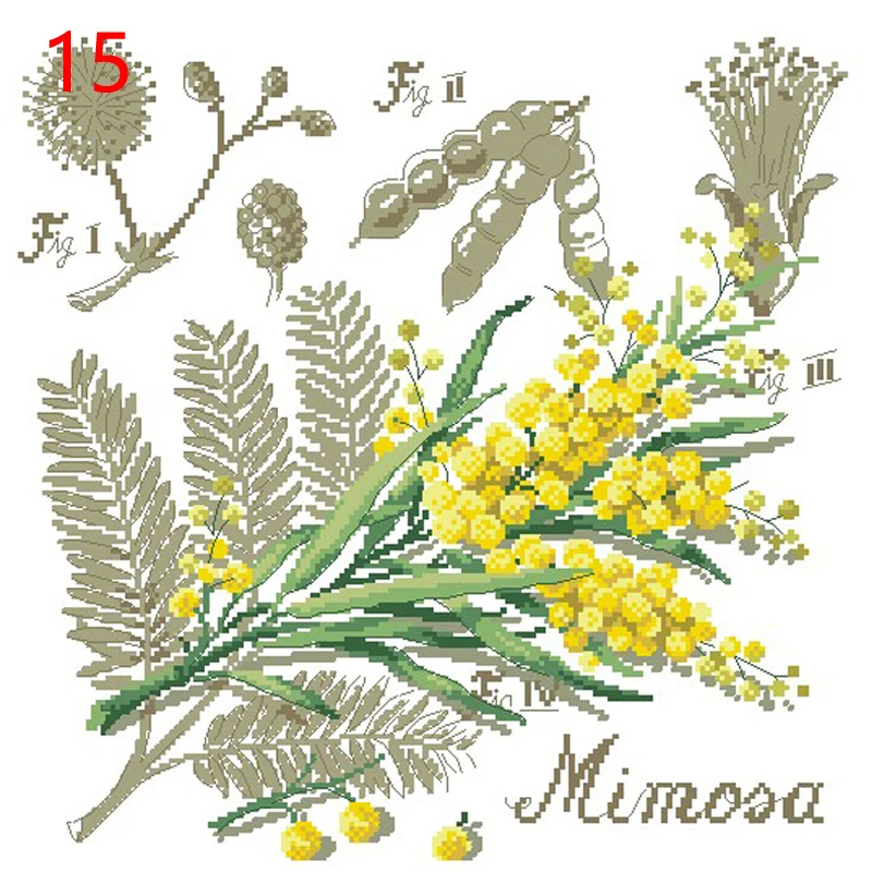 15 重绘8534-含羞草DFEA阴影花系列6