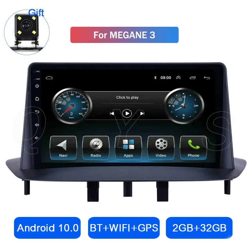 Android 10 2G + 32G รถมัลติมีเดีย MP5เครื่องเล่นบลูทูธรถสเตอริโอ Mirror