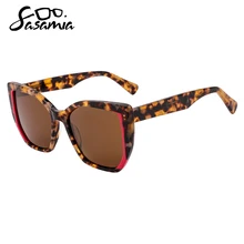 

SASAMIA Unisex Sunglasses Wearing Pilot Style Fashion Design Woman Men Polarized Sun Glasses UV400 Female Oculos Gafas De Sol