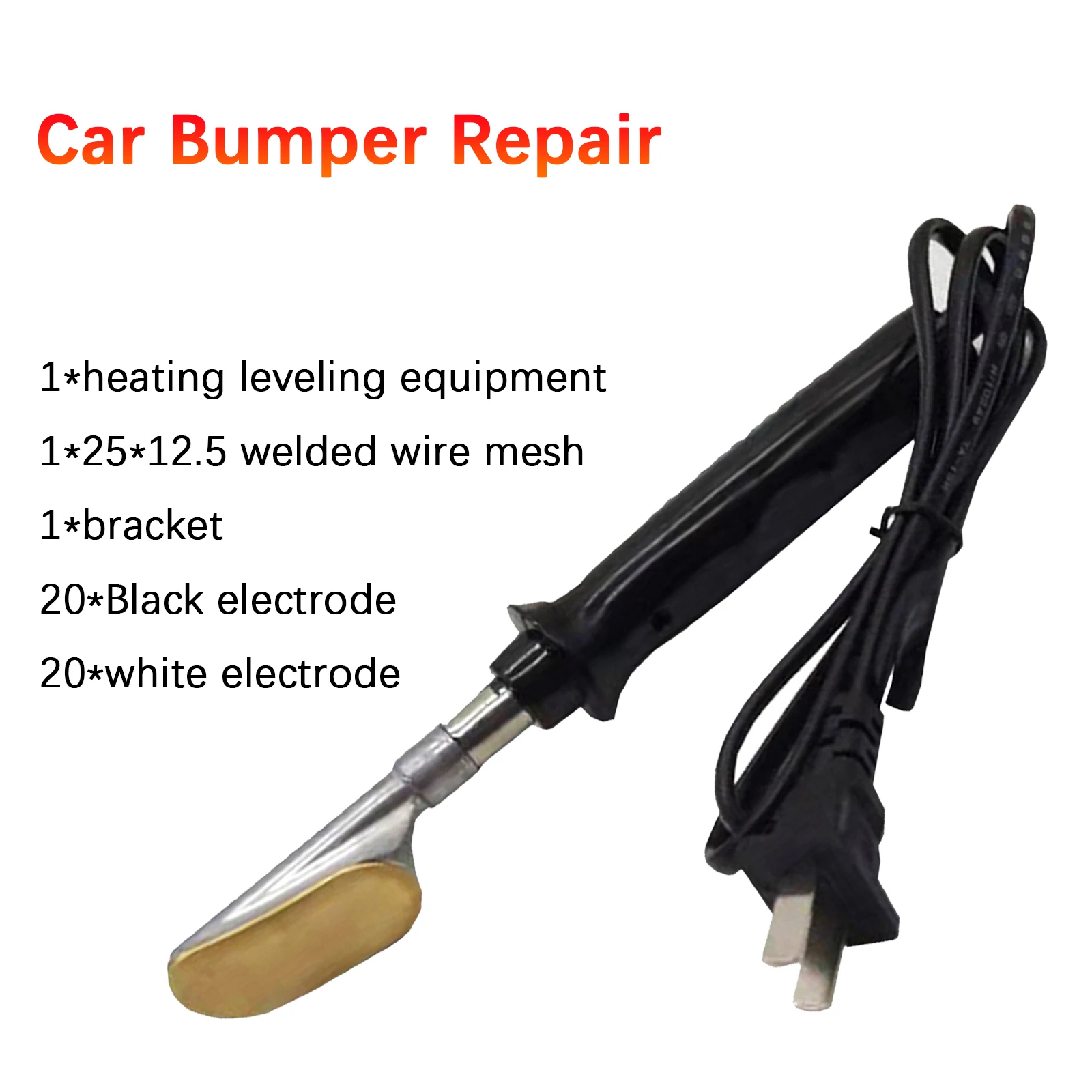 

Electric Soldering Iron with Plastic Handle Flat Tip for Car Bumper Repair