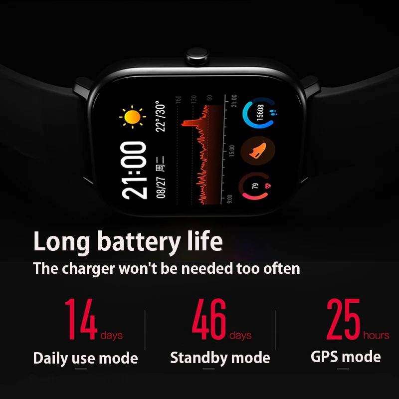 [] глобальная версия Amazfit GTS Смарт часы 5ATM водонепроницаемые 14 дней батарея huami gps спортивные часы для xiaomi IOS Телефон
