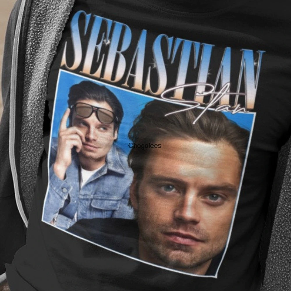 Sebastian Stan Shirt Sebastian Stan 90s style t-shirt Vintage Sebastian Stan Retro Shirt Captain America shirt, Sebastian Stan tshirt