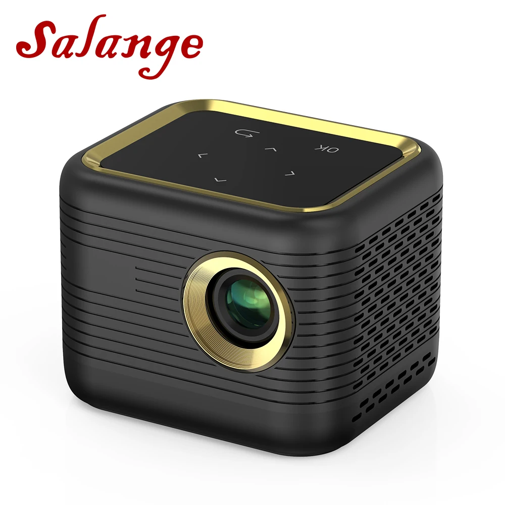 Salange P13 мини проектор DLP портативный домашний кинотеатр Proyector USB SD AV HDMI 600 люмен 1080P HD