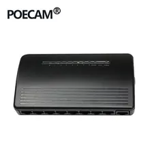 9 портов проводной маршрутизатор RTL8196E чип SOHO пластиковая коробка DHCP ethernet домашний офис черный корпус английский веб-интерфейс смарт-управления