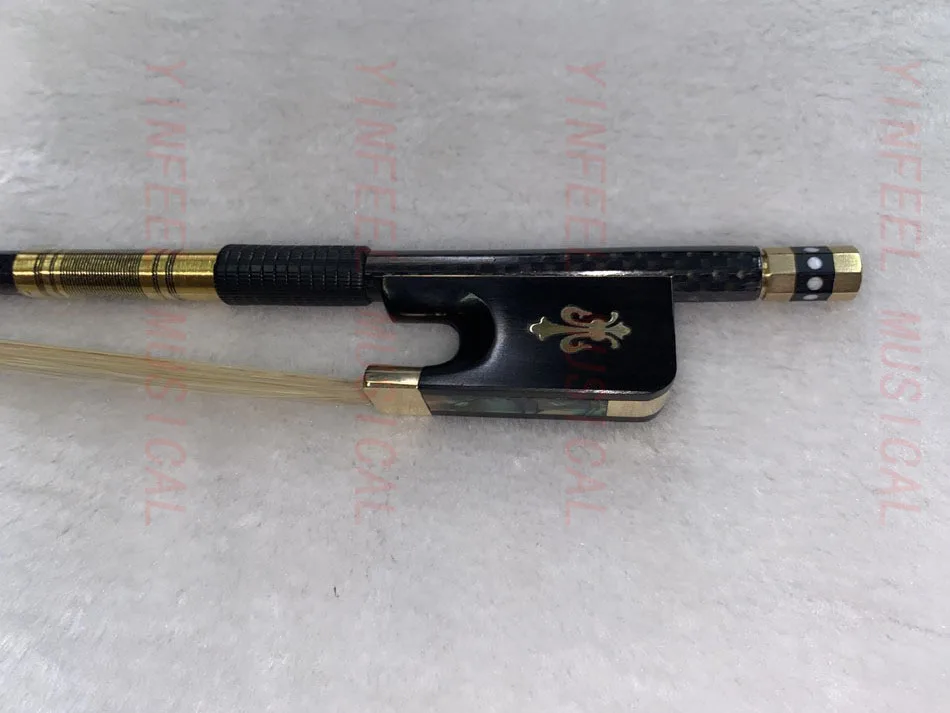 1pcs Top Braided weave plaid Carbon Fiber Viola Bow High Grade Carbon Fiber Viola Bow