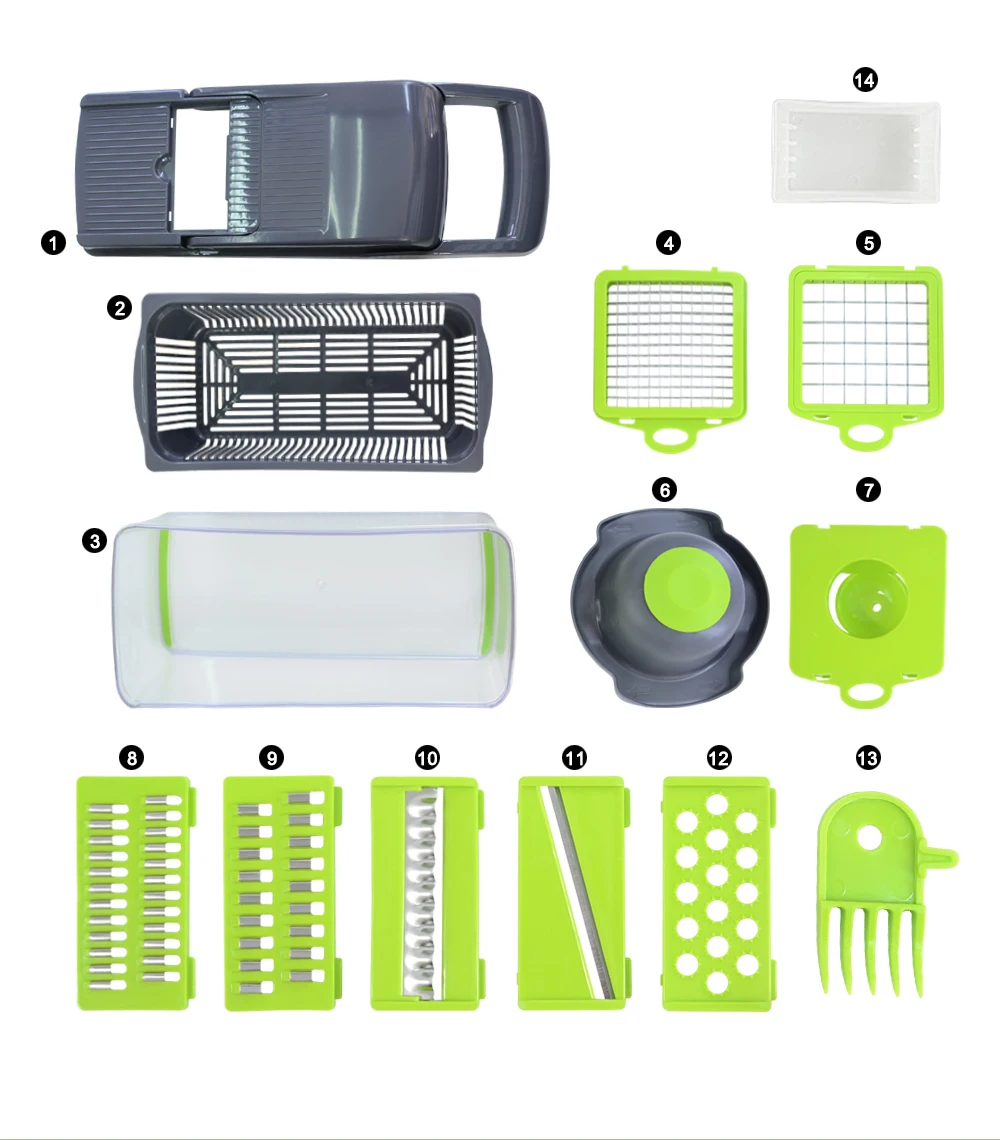 SOWOLL мандолина Slicer Spiralizer овощерезка лук еда измельчитель и Терка zuccini