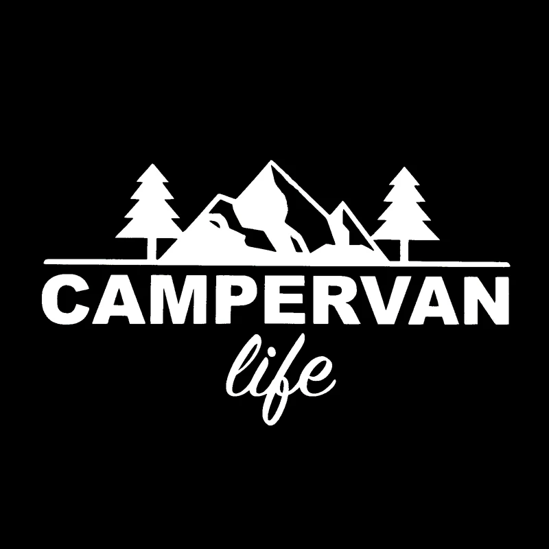

Car Sticker Fashion Camper Van LIFE PVC Wonderful Window Sticker Decals Black Silver 14.8 Cm *8.3 Cm