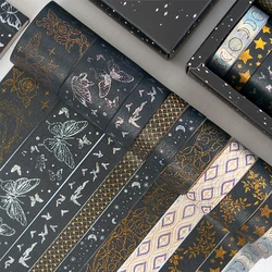 Ensemble de rubans Washi adhésifs, 10 pièces, papeterie décorative, masquage, feuille d'or japonaise, fournitures scolaires Vintage 3m 