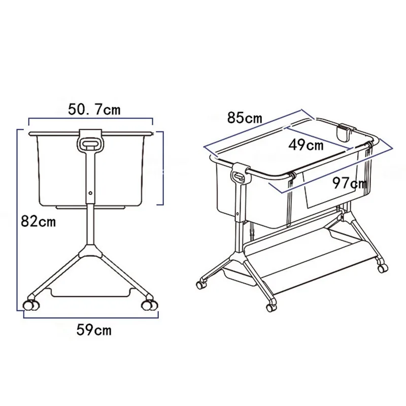 Переносная люлька для детской кроватки, комбинированная большая кровать для детей, переносная люлька для путешествий