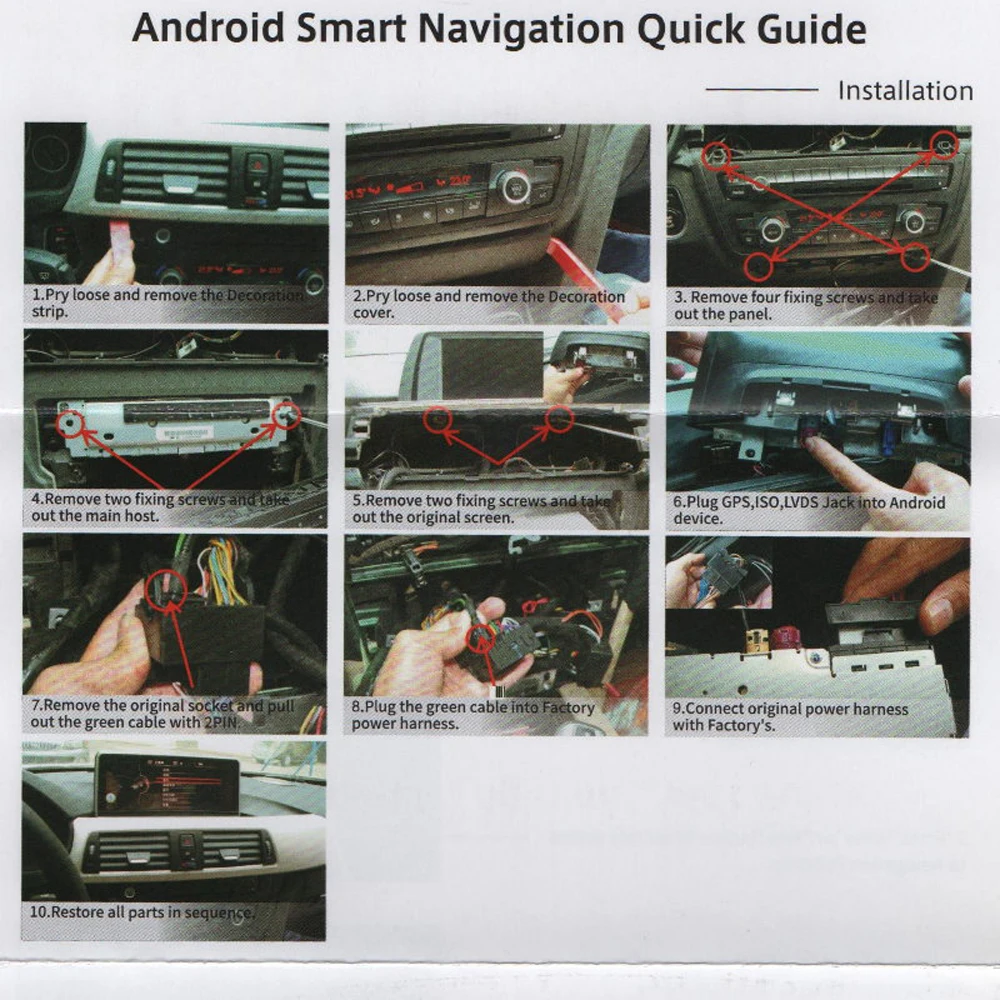 IPS 4G+64G Android 9.0 player 4G LTE for BMW X3 F25 X4 F26 2011- Car navigation multimedia