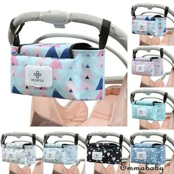 

New Arrival Universal Baby Stroller Storage Bag Baby Organizer Mummy Totes Handbag Bottle Cup Holder Mummy Totes