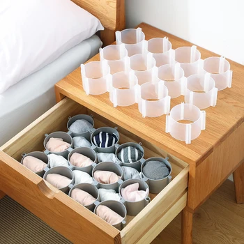 

Underwear Storage Box Honeycomb Drawer Sock Storage Box Stackable Desktop Cosmetic Display Stand Homeuse Creative Sortout Device