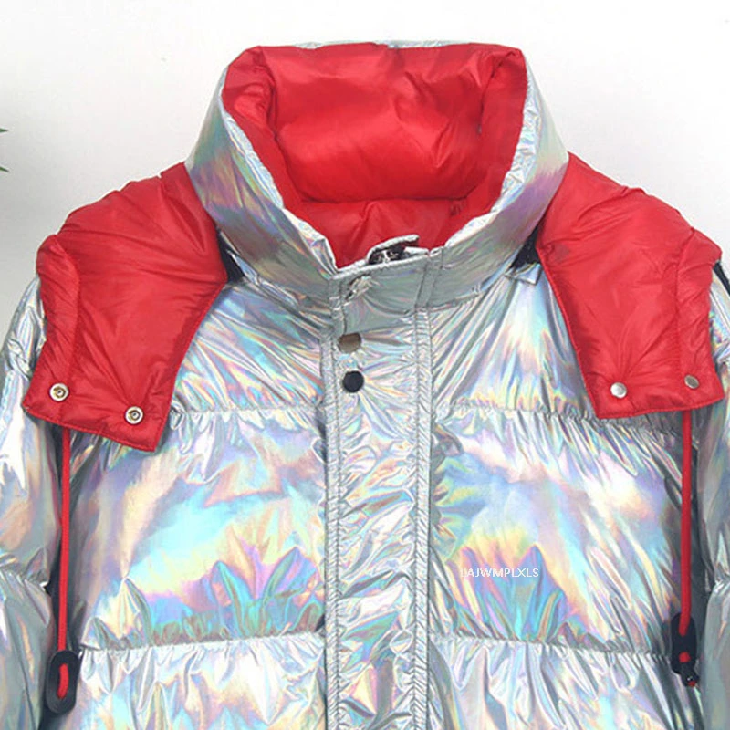 jaqueta holografica prata