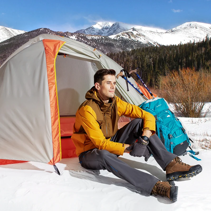 Открытый супер сильный двойной слой алюминиевый полюс один Водонепроницаемый Сверхлегкий Палатка с 4 сезона лучше использовать в зимний навес палатка