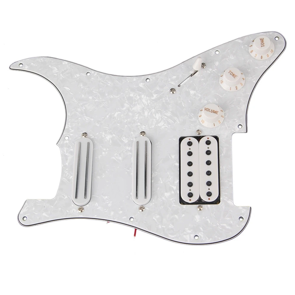 2 одиночных катушки с двумя рельсами пикапа хамбакера электрогитары Pickguard|Детали