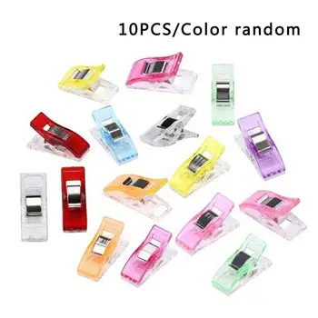 

Plastic Stationery Clips Label Paper Clip Creative Candy Color Clip Transparent Clip Decorative Clothespins Office Accessories