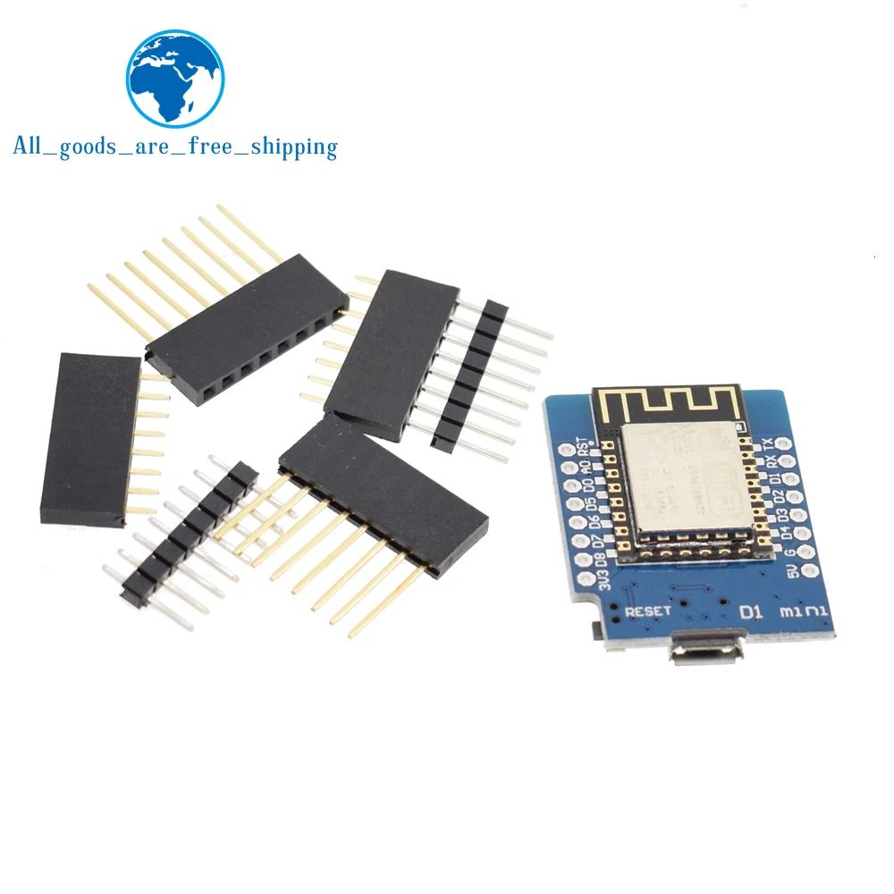 ESP8266 ESP-12 ESP12 WeMos D1 Мини-модуль Wemos D1 Мини WiFi макетная плата Micro USB 3,3 В на основе ESP-8266EX 11 цифровых контактов