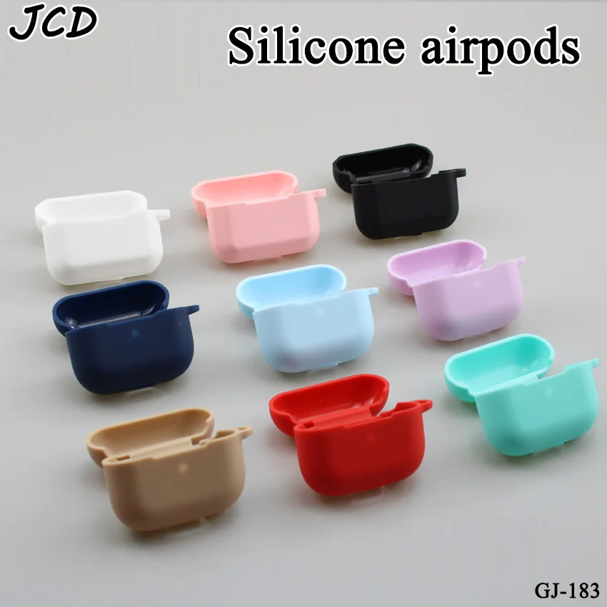 

JCD 1pcs/lot Silicone Airpods Protective Shell Apple 3rd Generation Bluetooth Wireless Headset Dust Cover ipod Charging Box