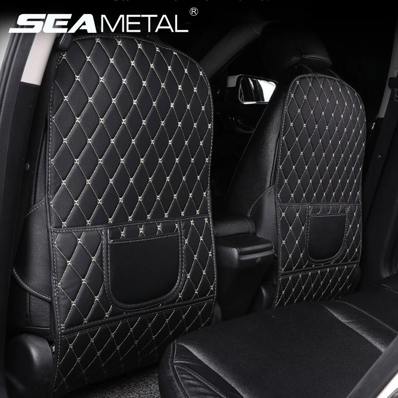 Durable Truck Car PU Leather Seat Back Organizer Cover Storage Holder Interior