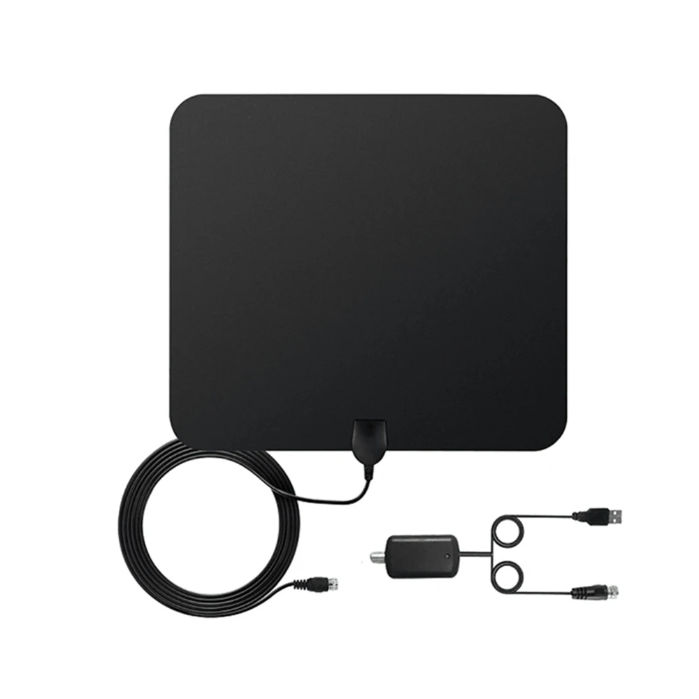 

Digital TV Antenna 50 Miles Long Range Freeview Local Channels HDMI Antenna for 4K VHF UHF with Ampliflier Signal Booster