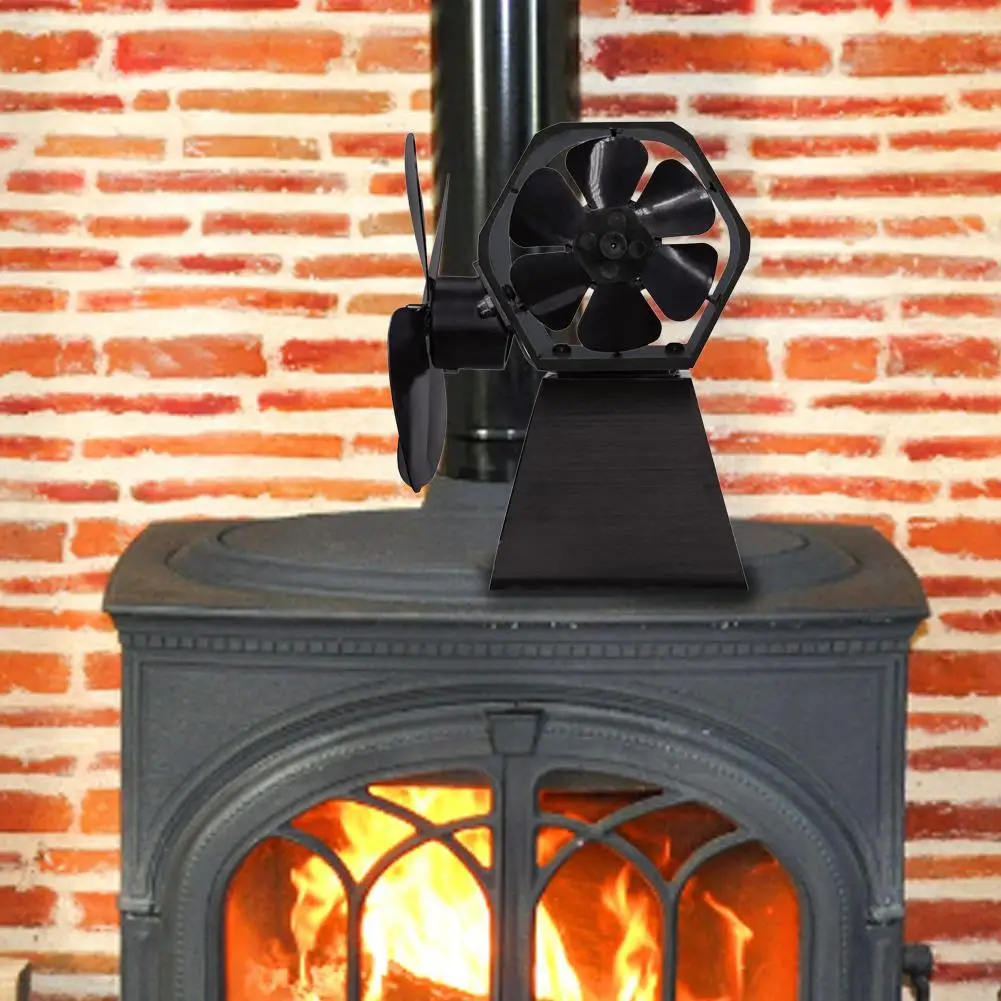 

New High Quality 4 Blade Thermal Power Fireplace Fan Heat Powered Wood Stove Fan for indoor