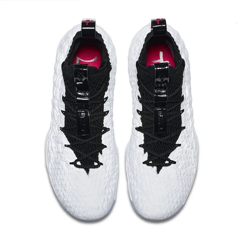 Мужские Оригинальные баскетбольные кроссовки от Nike LEBRON XV EP, Новое поступление, нескользящие спортивные удобные уличные кроссовки# AQ2364-100