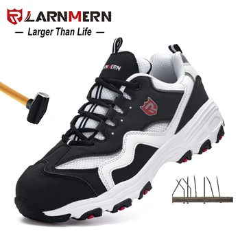 

LARNMERN Men's Safety Shoes Work Shoe Steel Toe Comfortable Lightweight Breathable Construction Protective Footwear For Men