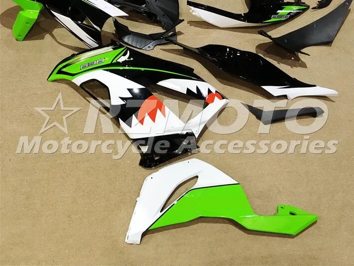 ABS полный обтекатель комплект подходит для Kawasaki ZX6R 2013 Обтекатели ZX-6R ниндзя 636 599 акула