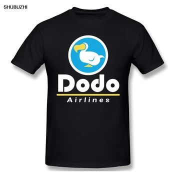 

Dodo Airlines Logo Funny T-Shirt Men Summer O Neck Casual Cotton T Shirt Graphic Tee Animal Crossing Crew Neck Top free shipping