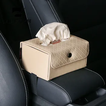 

Nile Creative Car Armrest Box Sun Visor Tissue Box Tray Ear Seat Back Pumping Car Interior Supplies