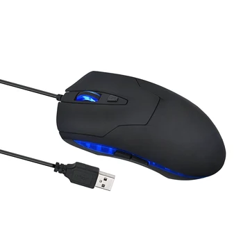 

Mouse Raton LED Professional Cobra Optical 1600 DPI USB Wired Gaming Game Mouse For PC Laptop Black Computer Rechargeable 18Aug2