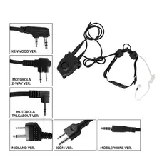 Tactical throat headset outdoor portable neckline tactical throat microphone vacuum sound CS headset +tactical PTT PELTOR PTT