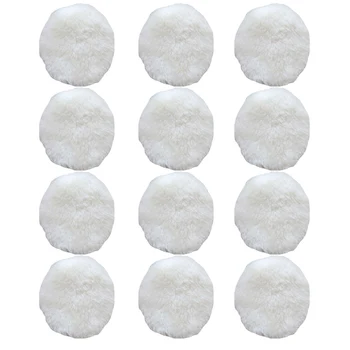 

12pcs Imitation Wool Buffing Pads Waxing Fine Polishing Car Furniture Polisher