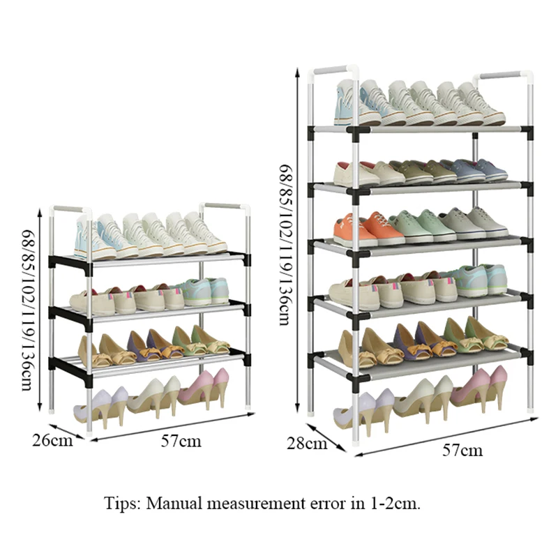 Easy Assemble Shoe Rack Sneakers Stand Boots Rack Portable Space-saving Home Dorm Stand Holder Metal Shoe Shelf with Handrail Easy Assemble Shoe Rack Sneakers Stand Boots Rack Portable Space-saving Home Dorm Stand Holder Metal Shoe Shelf with Handrail