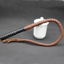 Whips Equestrian-Equipment Horse-Crop Riding Racing Anti-Slip Cowhide Leather/wooden-Handle