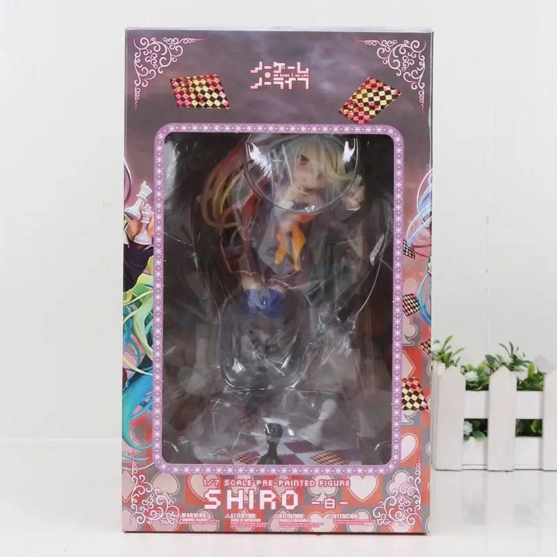 No Game No Life Shiro 1/8 Масштаб ПВХ фигурка Модель Коллекция игрушек Детский подарок Аниме игра жизни - Цвет: with box