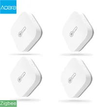 Aqara sensor de ambiente inteligente original, sensor de temperatura e umidade da pressão do ar, funciona com android, ios, controle app, em estoque