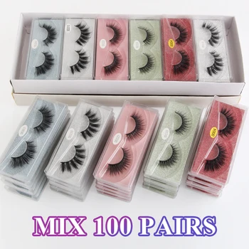 

3D Mink Lashes Wholesale 5/20/50/100 pcs Eyelashes Set Dramatic Nautral Fake Eyelashes Cruelty Free Lashes Bulk False Eyelashes