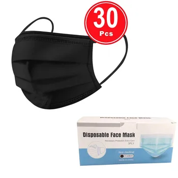 

30pcs a box Unisex Cartoon Disposable Mask 3 Layer Child Kids Filter Hygiene Thicken Face Mouth Mask Earloop Fast Delievry