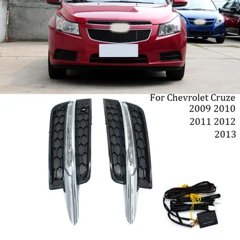 

Car LED 12V DRL Flashing Yellow Turning Signal LED Daytime Running Lights For Chevrolet Cruzes 2009 2010 2011 2012 2013