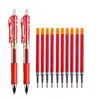 Retractable pens refills Set black/red/blue ink large capacity 0.5 mm Ballpoint Pen for Office school writing supplies ► Photo 3/6