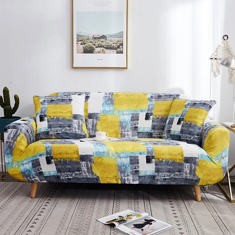 Floral Printing Sofa Cover Tight Wrap All-inclusive For Living Room Anti-dirty 