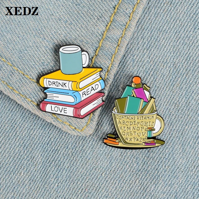 XEDZ цветные Многослойные книги сокровище письма кофейная чашка эмалированная