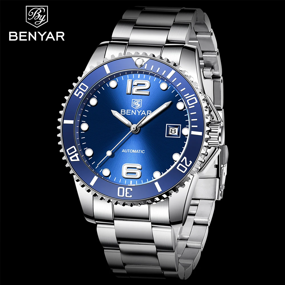 

BENYAR men mechanical watches fashion sport upper wrist watch for men business luxury brand waterproof clock Relogio Masculino