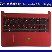 Новинка для hp 15-BS 15T-BR 15Q-BU 15T-BS 15-BW 250 255 G6 TPN-C129 C130 15-bs012cy Упор для рук США клавиатура верхняя крышка, красный