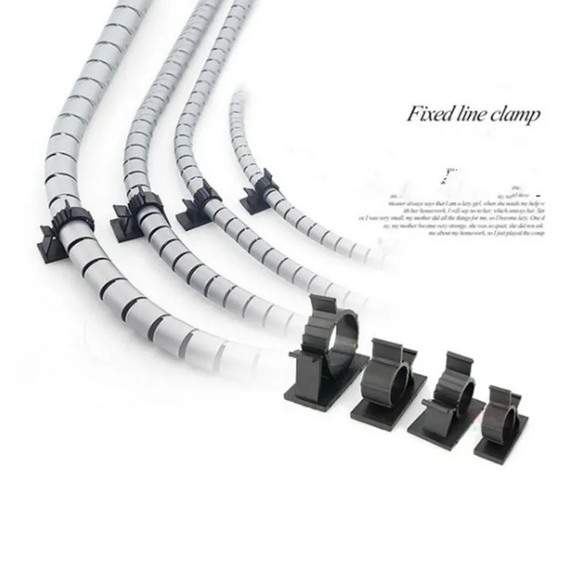 Self-adhesive Cable Clips 10pcs for Car PC Mouse TV Charging Power Cord Organizer