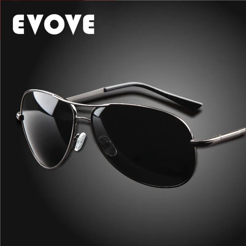 

Evove Oversized Mens Polarized Sunglasses Aviation Sun Glasses for Man Driving Fishing Brand Designer Anti Polar UV400
