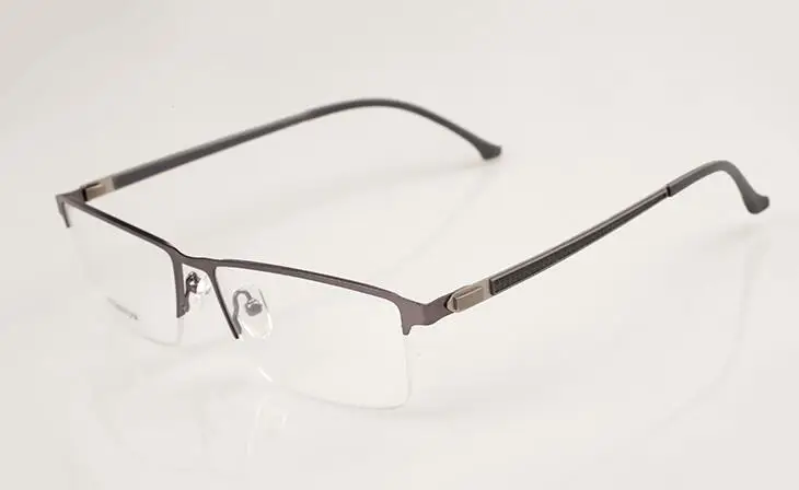 Квадратные титановые очки с широкой оправой gafas, оптические очки для близорукости, большие оправа для очков для мужчин, компьютерные очки - Цвет оправы: Grey