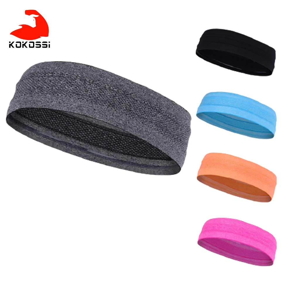 

KoKossi Sports Headband Breathable Non-Slip Non-Smoggy Running Walking Jogging Yoga Fitness Headwear Bicycle Headband Men Women