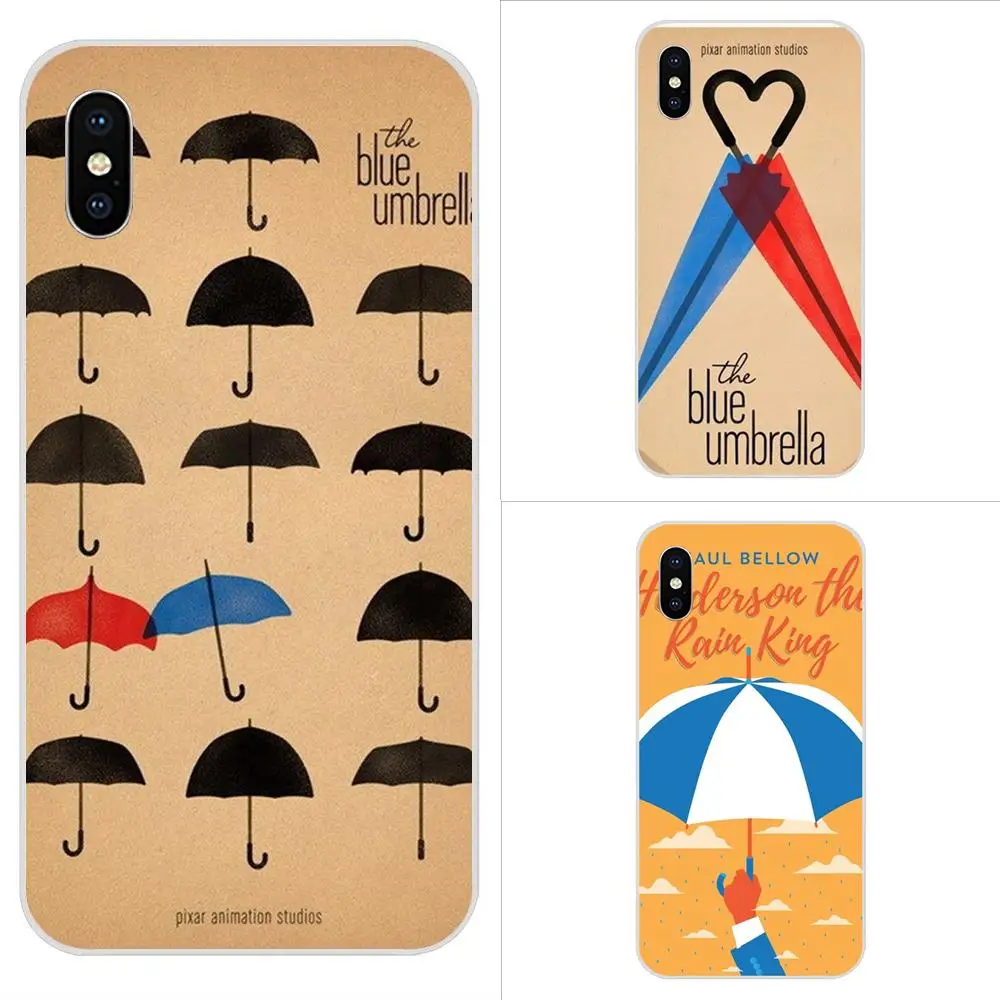 Мультфильм синий зонт-плакат для htc Desire 530 626 628 630 816 820 830 один A9 M7 M8 M9 M10 E9 U11 U12 жизнь